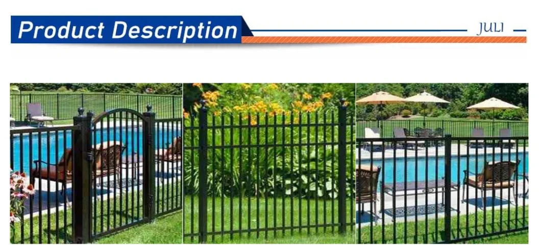 Outdoor Decorative Surface Privacy Safety Security Garden Farm Metal Aluminum Fence Panel Post