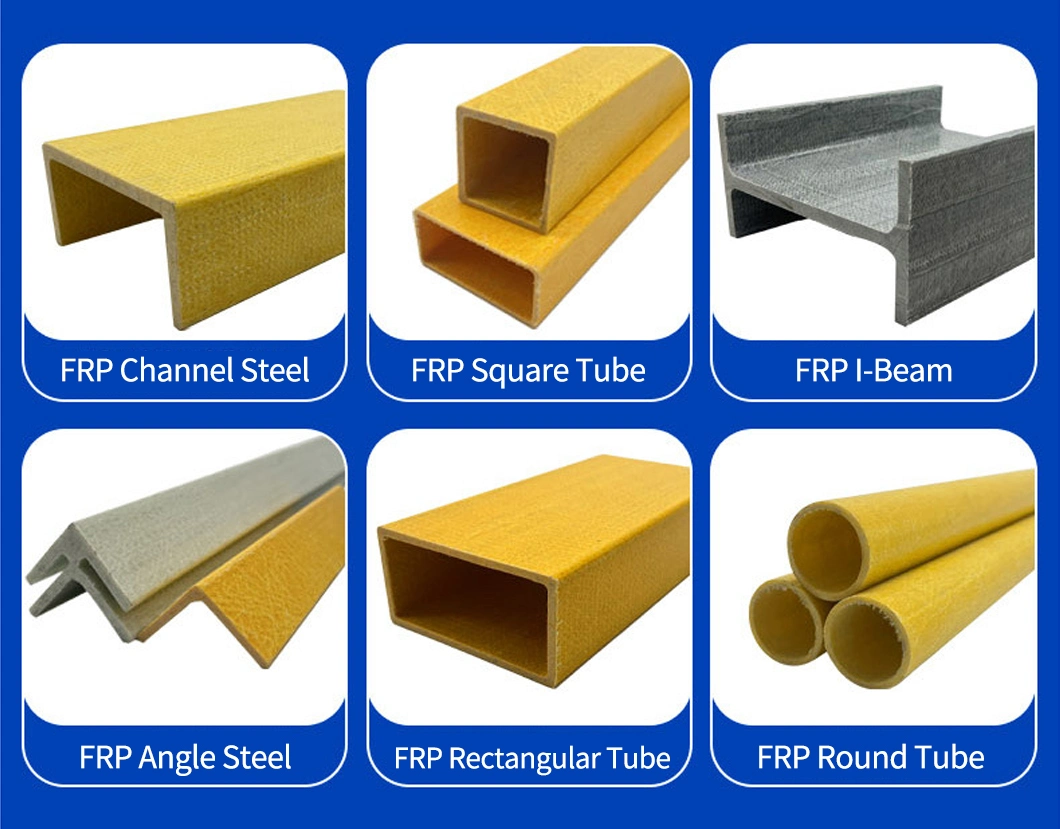 Corrosion Resistant Glass Fiber Composite GRP Angle Profile FRP Pultrusion Profile