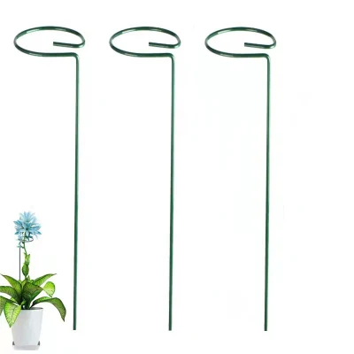 Estaca de Suporte de Planta de Haste Simples Estaca de Flores de Jardim Estaca de Suporte de Planta de Metal