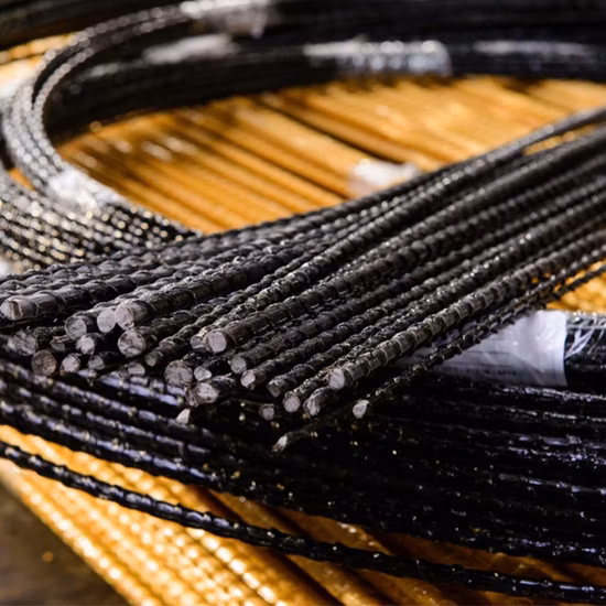 Materiais estruturais de barra composta de reforço de alta resistência Barra de fibra de basalto